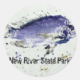 Sticker Rond Parc d'état de New River