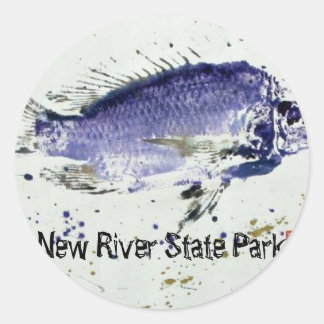 Sticker Rond Parc d'état de New River