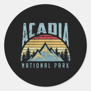 Sticker Rond Parc national Acadia Monts Maine