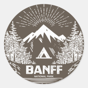 Sticker Rond Parc national Banff
