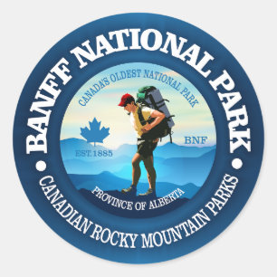 Sticker Rond Parc national Banff (C)