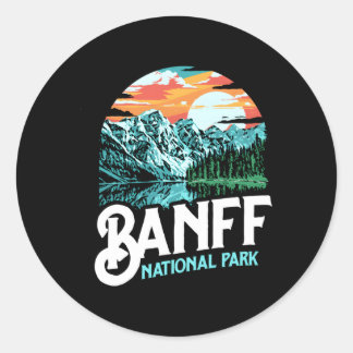 Sticker Rond Parc national Banff Lac Louise Canada