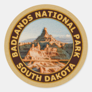 Sticker Rond Parc national de bad-lands