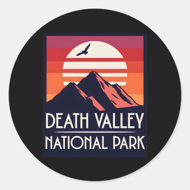 Sticker Rond Parc national de Death Valley (Devant)