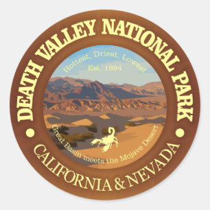 Sticker Rond Parc national de Death Valley