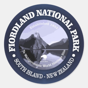Sticker Rond Parc national de Fiordland