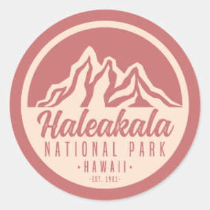 Sticker Rond Parc national de Haleakala Hawaii