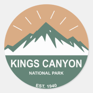 Sticker Rond Parc national de Kings Canyon