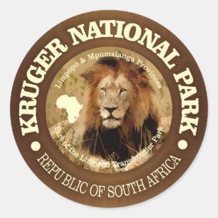 Sticker Rond Parc national de Kruger (C)
