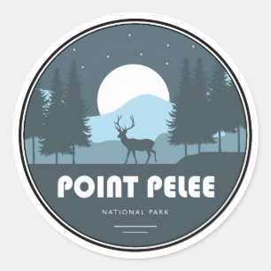 Sticker Rond Parc national de la Pointe-Pelée Deer