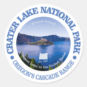 Sticker Rond Parc national de lac crater