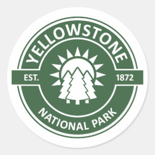 Sticker Rond Parc national de Yellowstone