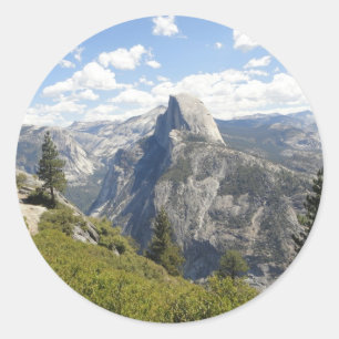 Sticker Rond Parc national de Yosemite Californie Half Dome Val