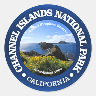 Sticker Rond Parc national des Îles Anglo-Normandes (2)