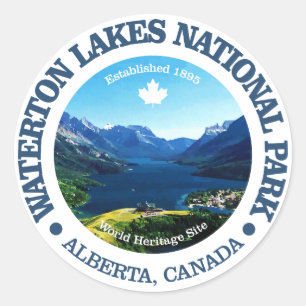 Sticker Rond Parc national des Lacs-Waterton