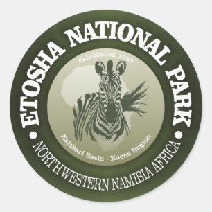 Sticker Rond Parc national d'Etosha
