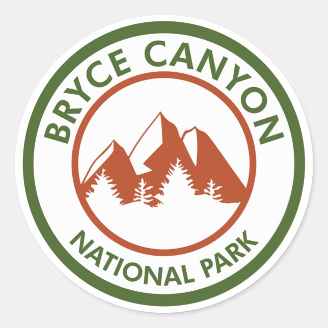 Sticker Rond Parc national du Bryce Canyon (Devant)