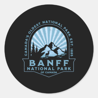 Sticker Rond Parc National Du Canada Banff