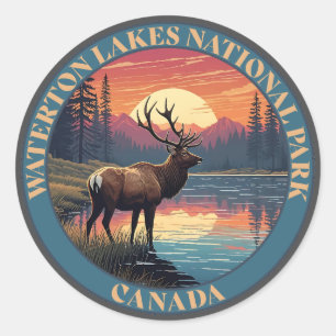 Sticker Rond Parc national du Canada des Lacs-Waterton