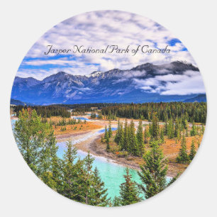 Sticker Rond Parc national du Canada Jasper