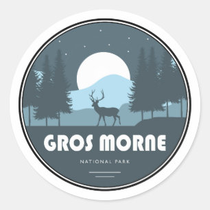 Sticker Rond Parc national du Gros-Morne Deer