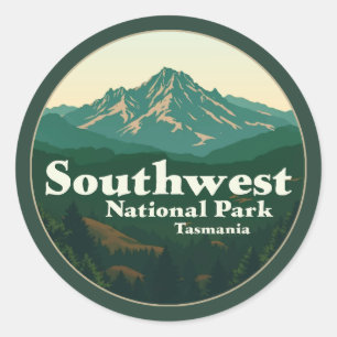 Sticker Rond Parc national du Sud-Ouest Tasmanie