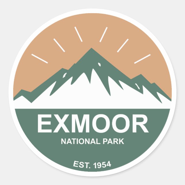 Sticker Rond Parc national Exmoor (Devant)