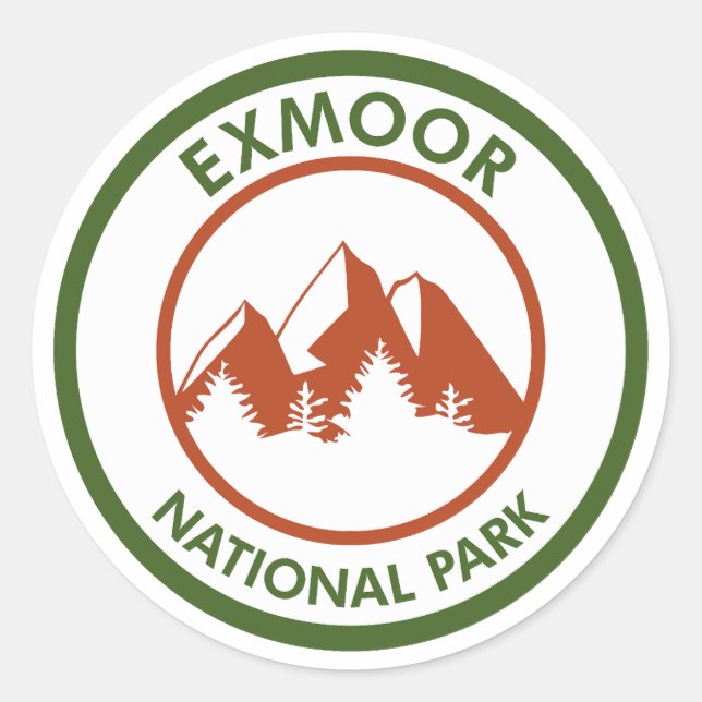 Sticker Rond Parc national Exmoor (Devant)