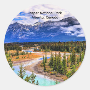 Sticker Rond Parc national Jasper, Alberta, Canada