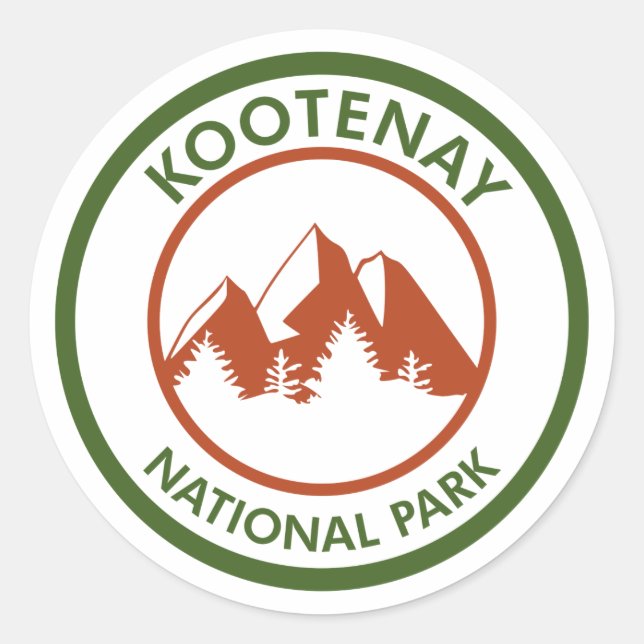Sticker Rond Parc national Kootenay (Devant)