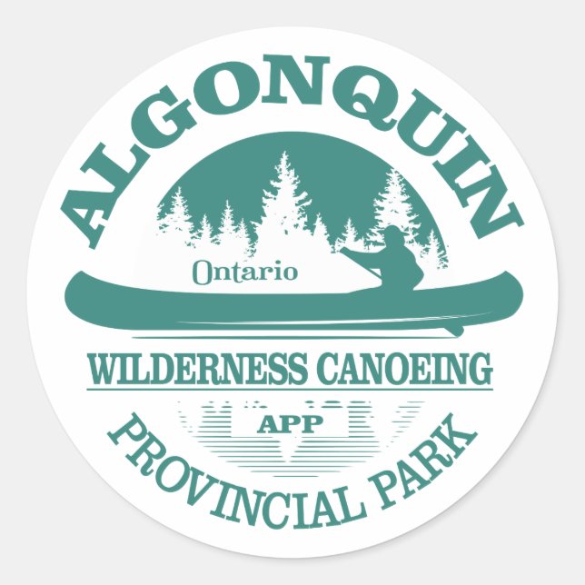 Sticker Rond Parc provincial Algonquin (Devant)