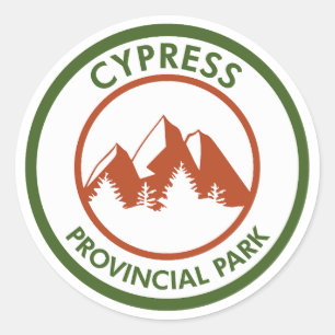 Sticker Rond Parc provincial Cypress