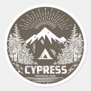 Sticker Rond Parc provincial Cypress