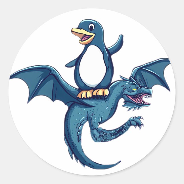 Sticker Rond Parcours Linux (Devant)