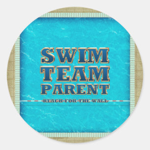 Sticker Rond Parent de l'équipe de natation supérieure
