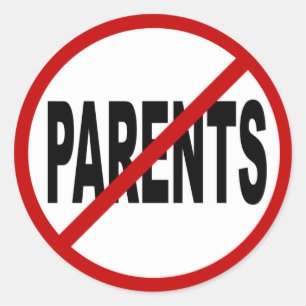 Sticker Rond Parents de Paresnts /No de haine permis la
