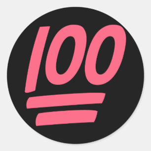 Sticker Rond Parfait Succès 100 !
