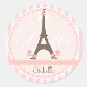 Sticker Rond Paris au printemps