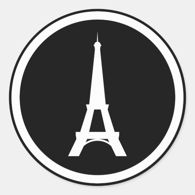 Sticker Rond Paris, France - La Collection Euro Moderne (Devant)