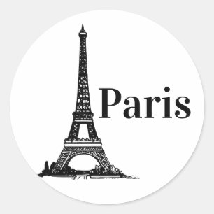 Sticker Rond Paris France, Tour Eiffel #2