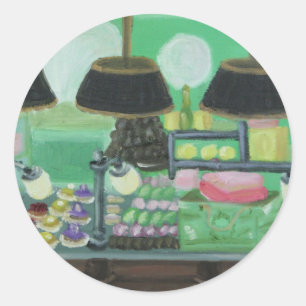 Sticker Rond "Paris Patisseries"