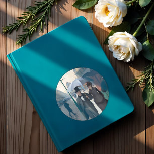 Sticker Rond Paris Street ; Rainy Day by G. Caillebotte, Art