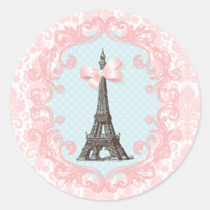 Sticker Rond Paris Vintage