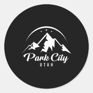 Sticker Rond Park City Utah Station de ski Ski Snowboard