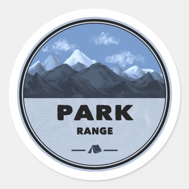Sticker Rond Park Range Colorado Camping (Devant)
