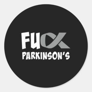 Sticker Rond Parkinsons Mois De Sensibilisation Aux Maladies Po