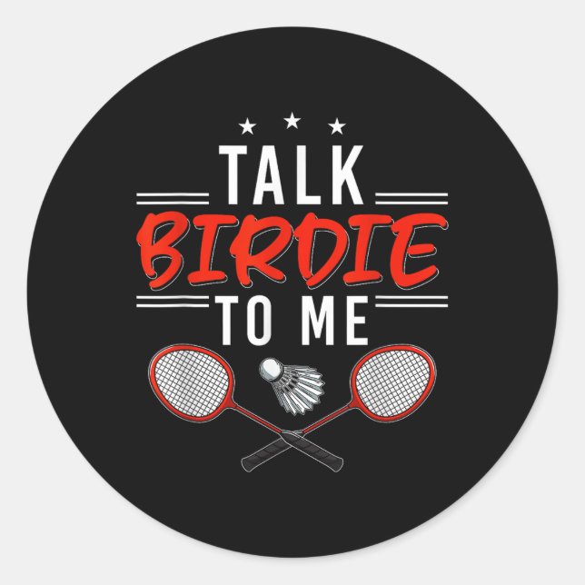 Sticker Rond Parle Oiseau à Moi  (Devant)