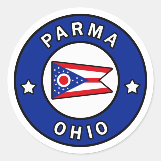 Sticker Rond Parma Ohio (Devant)