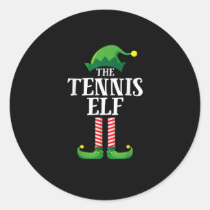 Sticker Rond Parti chrétien de Tennis Elf Matching Family