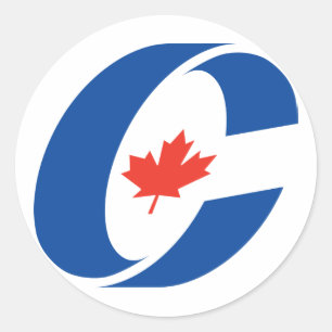 Sticker Rond Parti conservateur du Canada